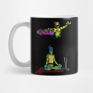 Mikey and Leonardo Meditate Together Mug